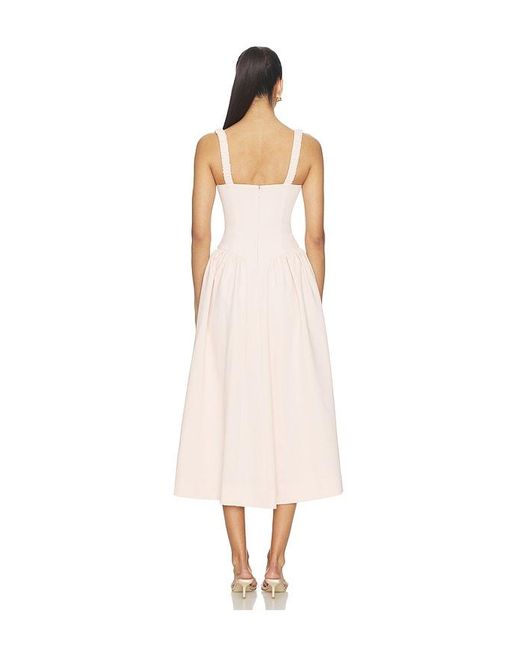MAJORELLE White Evan Midi Dress