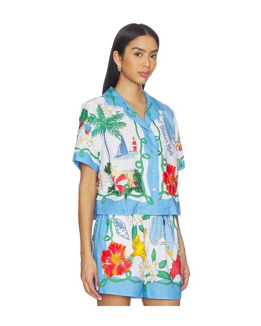 Seafolly Blue Viva Vacation Shirt