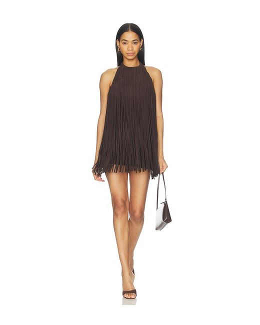 retroféte Black Laykha Suede Dress