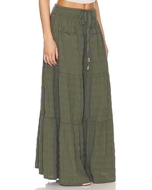 Free People Green In Paradise Wide Leg In Olive. - Size L (also In S, Xl)