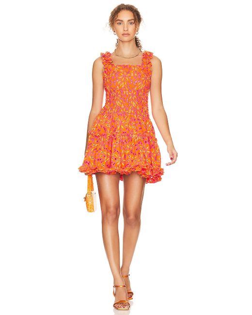 Waimari Coqueta Mini Dress in Orange | Lyst