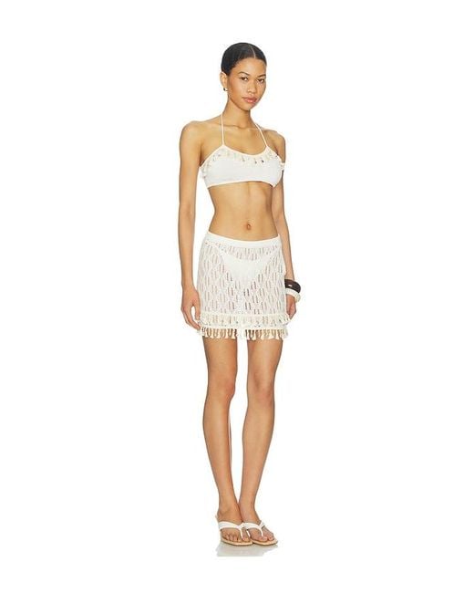 MORE TO COME White Scarlette Mini Skirt Set