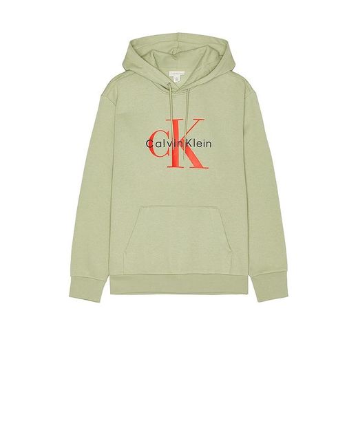 メンズ Calvin Klein Monologo パーカー Green