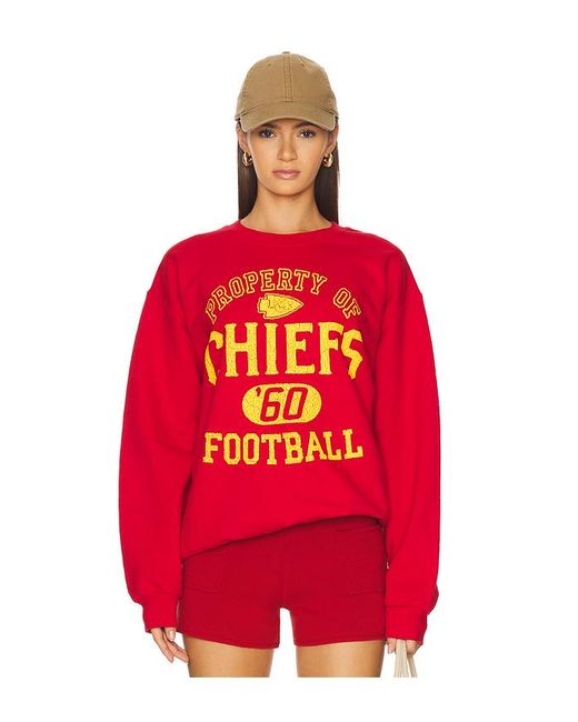 Junk Food Red Sweatshirt Chiefs Property