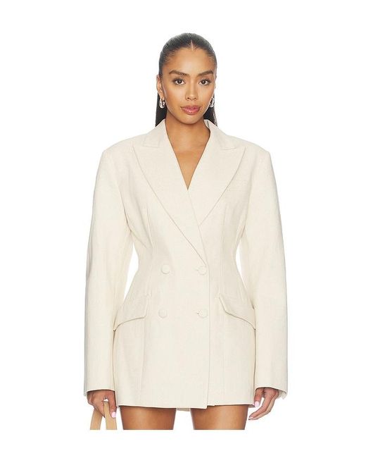 AFRM White Jemima Blazer
