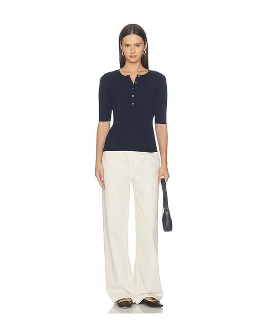 Sanctuary Blue Air Of Ease Half Sleeve Tee