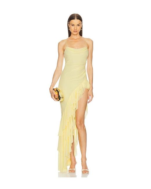 Michael Costello Metallic X Revolve Lorenza Maxi Dress