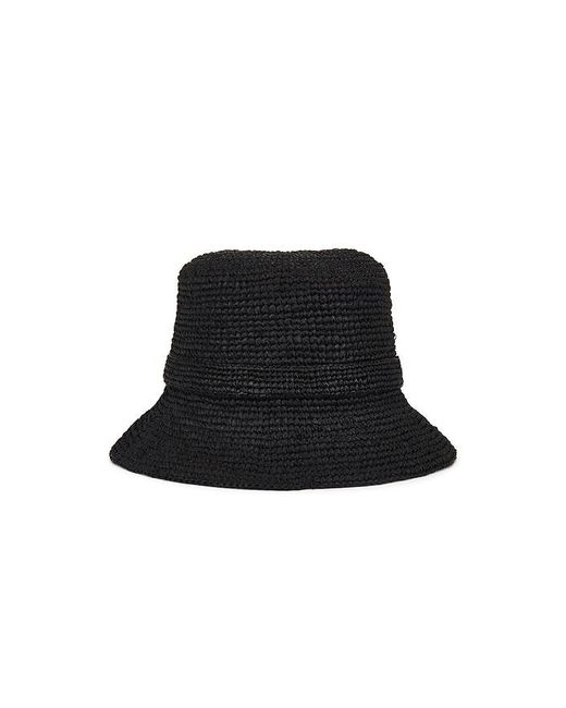 Rag & Bone Black Lela Rollable Hat