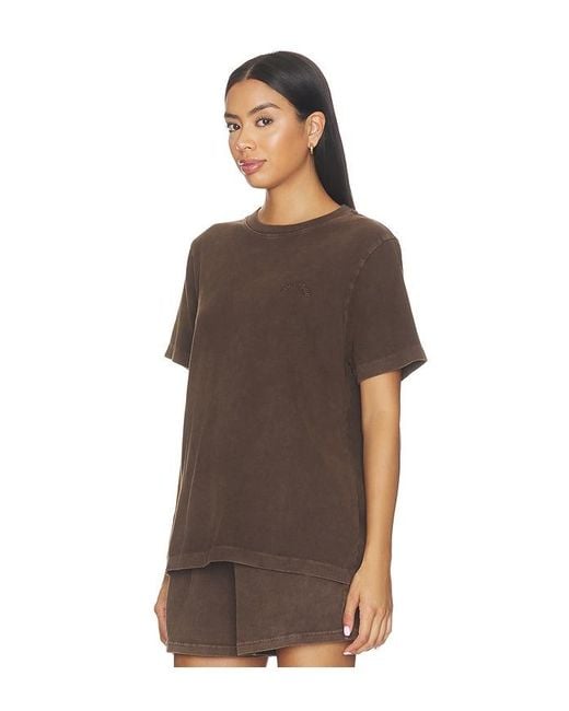 The Upside Brown Soho Eva Crew Neck Tee