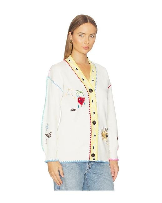 Never Fully Dressed White Celestial Martha Cardigan