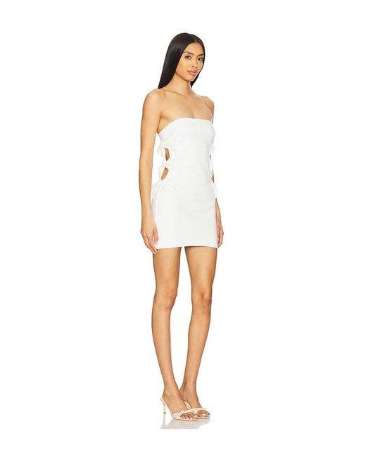 MORE TO COME White Lydia Mini Dress