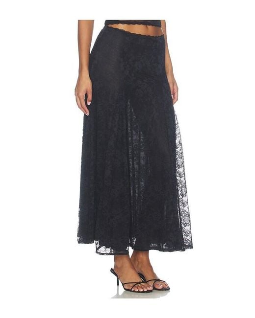 MAJORELLE Black Mira Lace Skirt