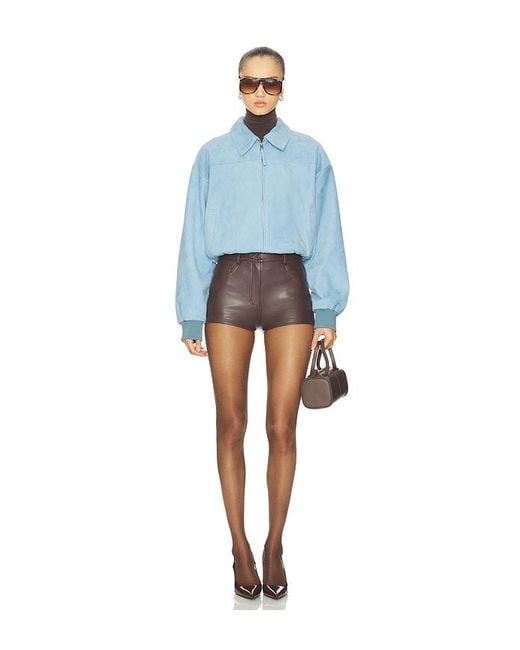 Norma Kamali Gray X Revolve High Waist Short