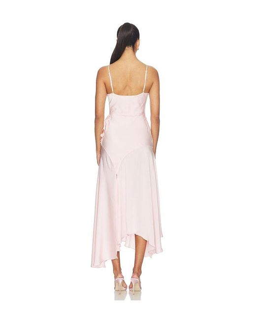 Bardot White X Revolve Sorrel Mock Wrap Maxi Dress