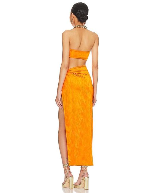 superdown Orange Karolyna Maxi Skirt Set
