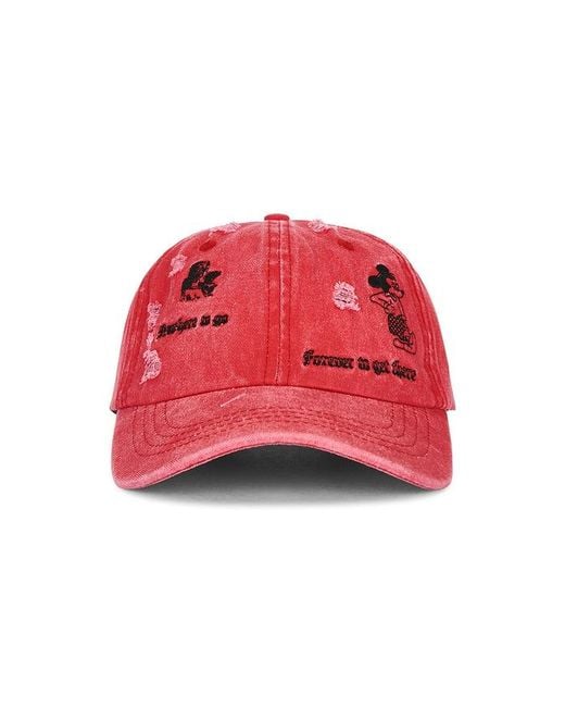 JUNGLES Red No Where To Go Cap for men