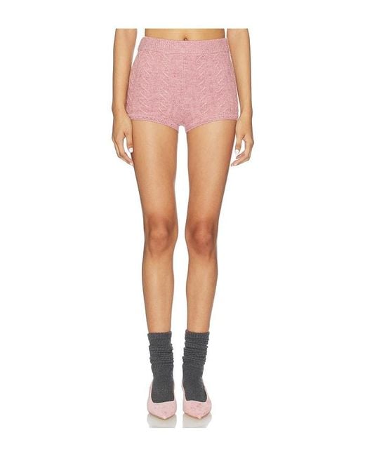 Lovers + Friends White Juliee Knit Short
