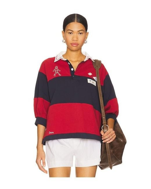 Sea Red Carolyn Workwear Rugby Shirt