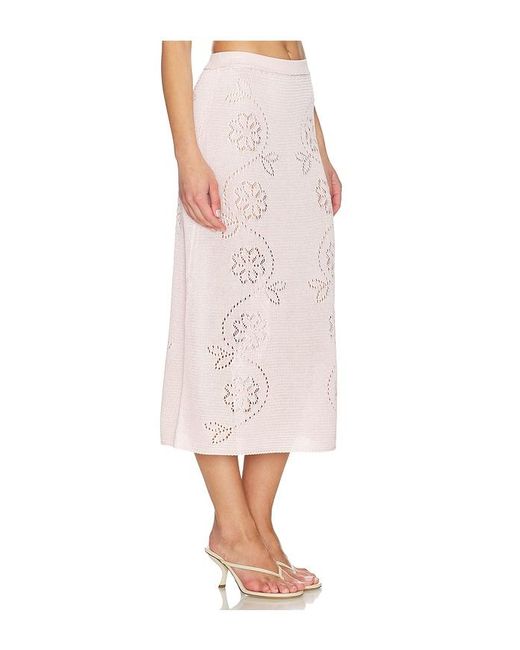 Calle Del Mar Multicolor Vine Floral Skirt