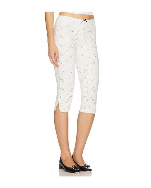 Free People White X Intimately Fp Full Bloom Capri