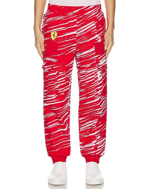 PUMA Red Ferrari X Joshua Vides Race Pants for men