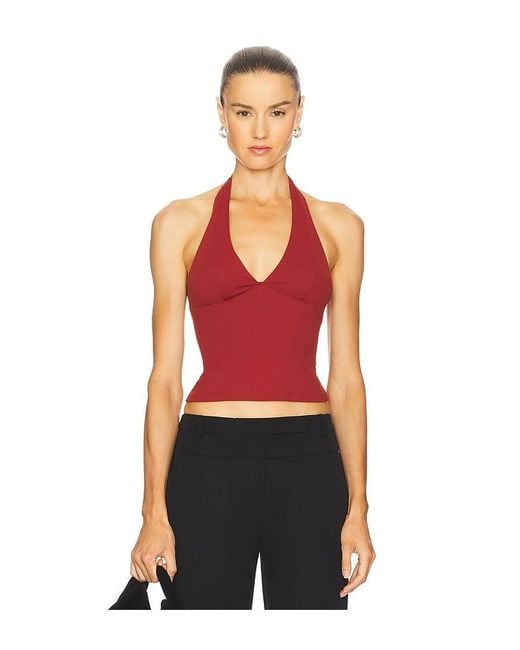 Free People Red Still Here Halter
