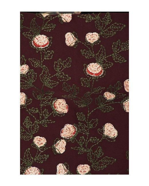 Agua Bendita Black Embroidered Cotton-Blend Sleeveless Top