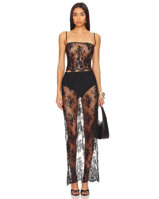 Nbd Black Anjali Maxi Skirt