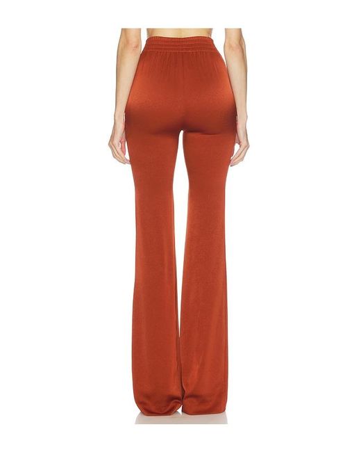 Atlein Red High Waist Bootcut Pants