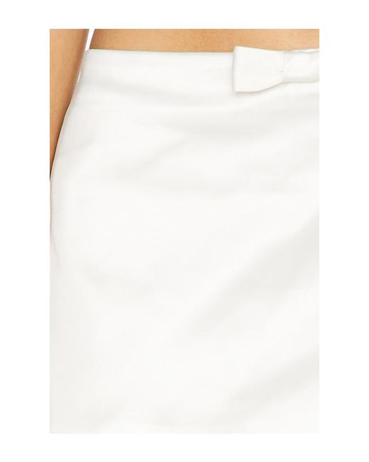 MAJORELLE White Arabella Micro Mini Skirt