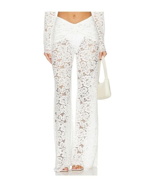 Shani Shemer White Madison Pants