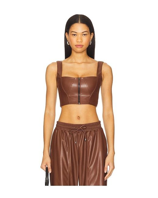 Heroine Sport Orange Leather Bustier