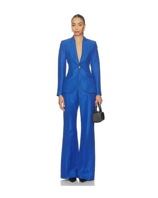 Smythe Blue Pintuck Blazer
