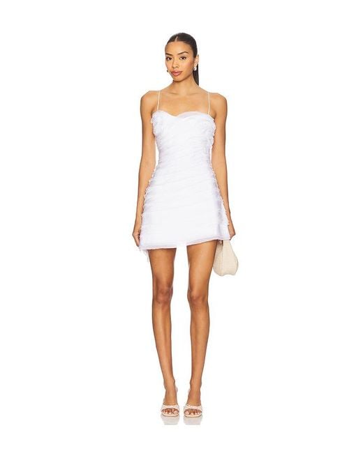 AMUR White Minikleid Yealana