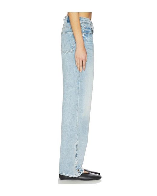 Mother Blue The Turn Key Spinner Sneak Jeans