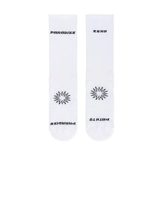 Paradise Zero White Sock for men
