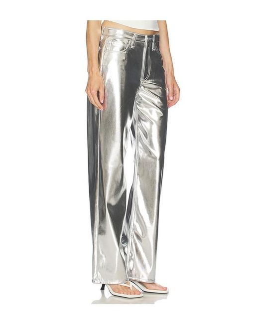 Rag & Bone White Logan Faux Leather Wide Leg Pant