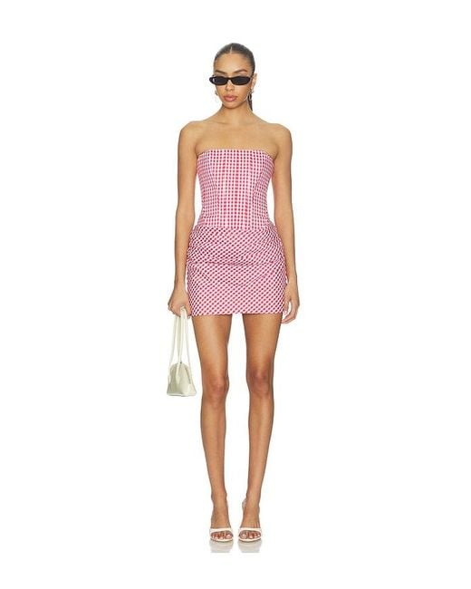 Amanda Uprichard Pink Mariah Dress