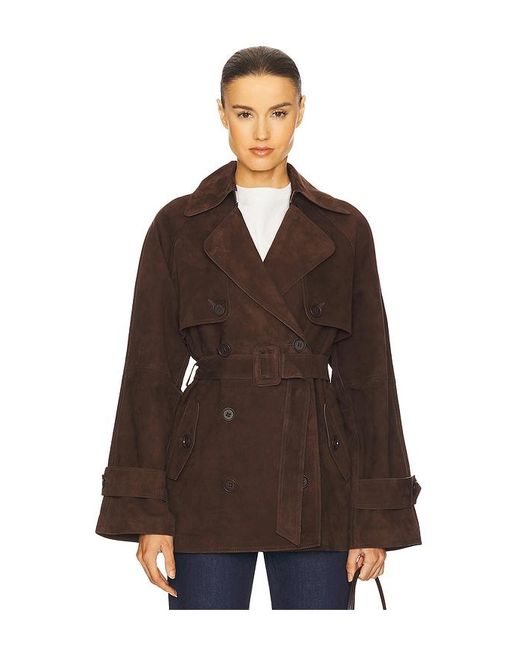 L'academie Brown 'Academie Elae Suede Jacket
