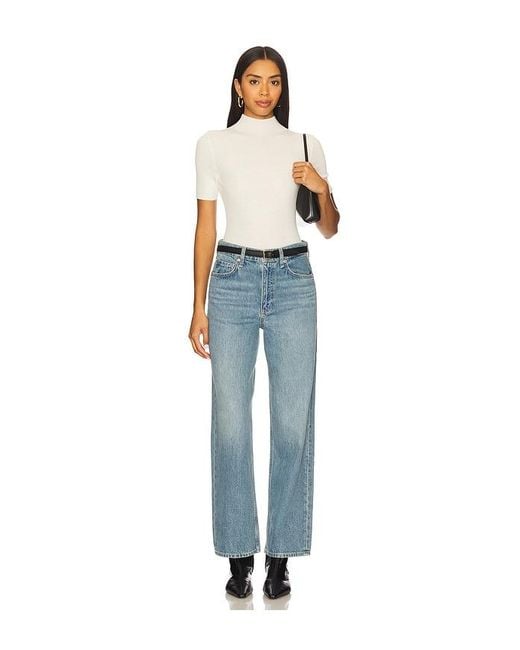 Rag & Bone Blue Shea Ankle Straight Jeans