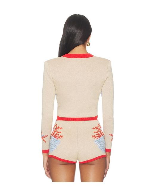 retroféte Red Aralyn Knit Cardigan