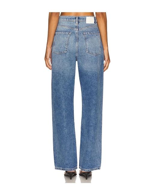 DL1961 Blue Karmine High Rise Refined Wide Leg Jeans