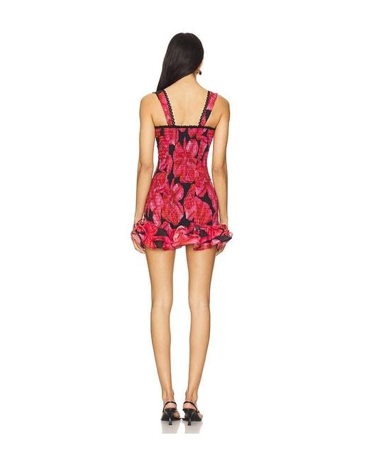 Charo Ruiz Red Sunil Short Dress