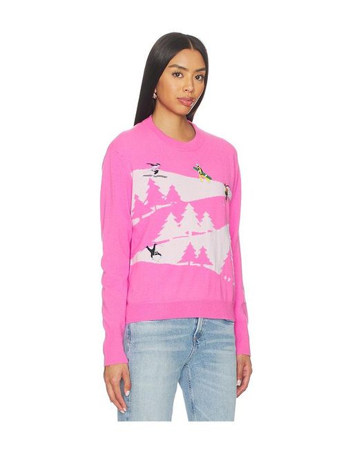 Autumn Cashmere Pink Snowscape Sweater