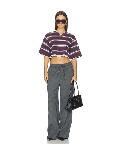 Bec & Bridge Purple Luisa Cropped Jersey