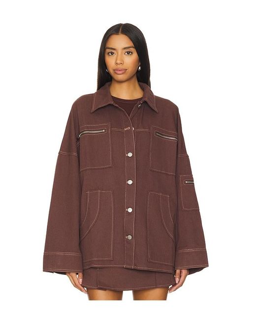 BY.DYLN Brown Avant Jacket