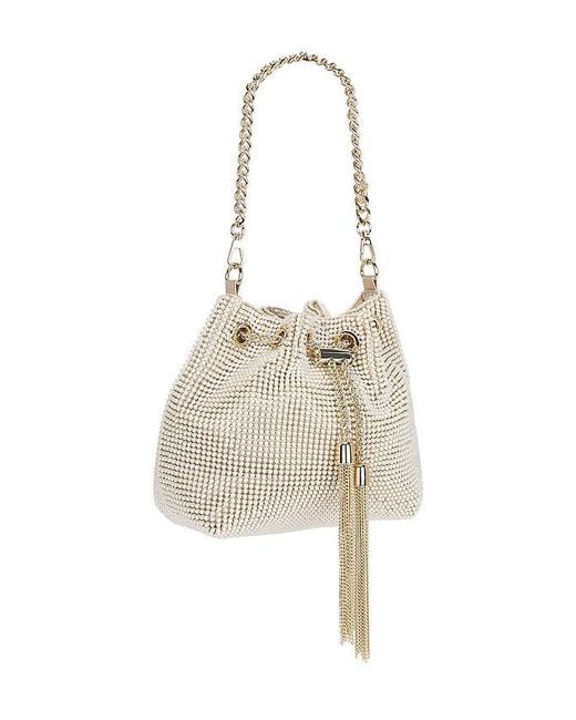 Olga Berg White Miranda Top Handle Bag