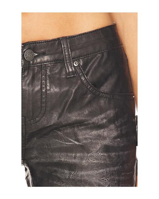 Jaded London Black Pu Cooper Jean