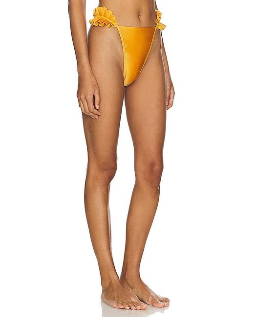 ANDREA IYAMAH Orange Mulan Bikini Bottom