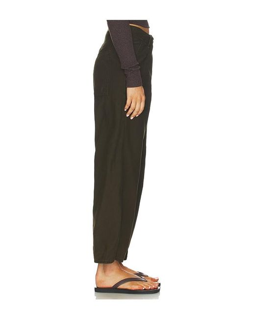 Citizens of Humanity Black Ines Crop Utility Trouser